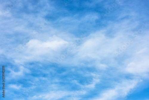 Blue dramatic sky.