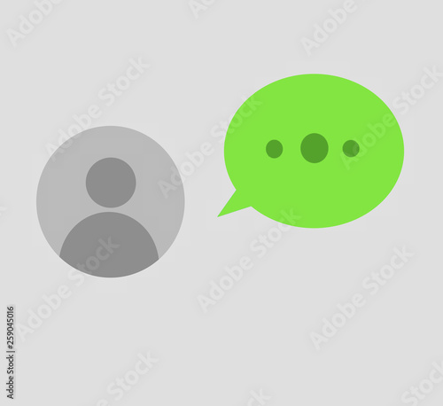 Chatting icon, symbol, web, app. Whatsapp element ui. Vector illustration. 