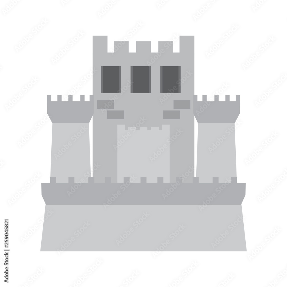 Front view of a castle Front view of a castle