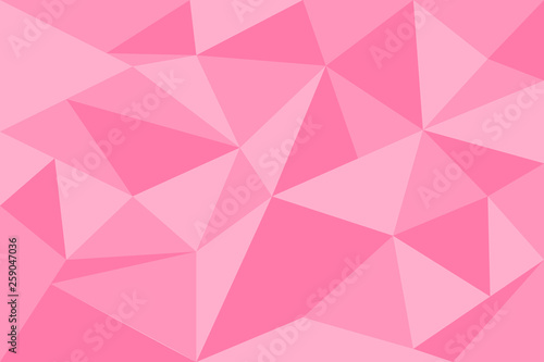 Abstract pink geometric polygon background compose by triangle shape