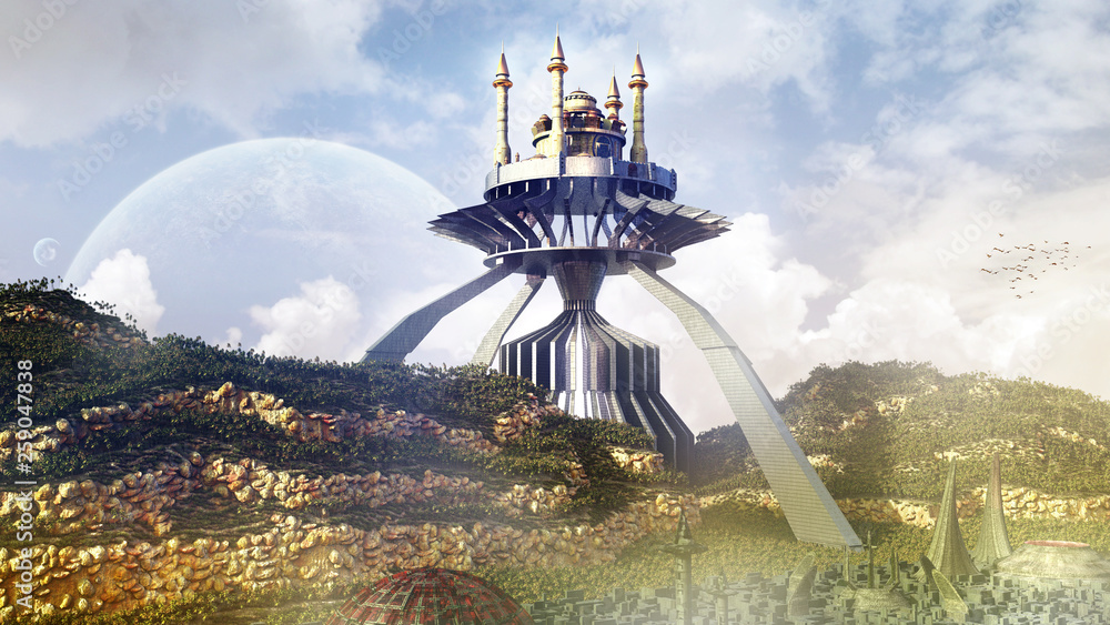 epic fantasy landscape concept art