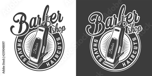 Barbershop round logotype