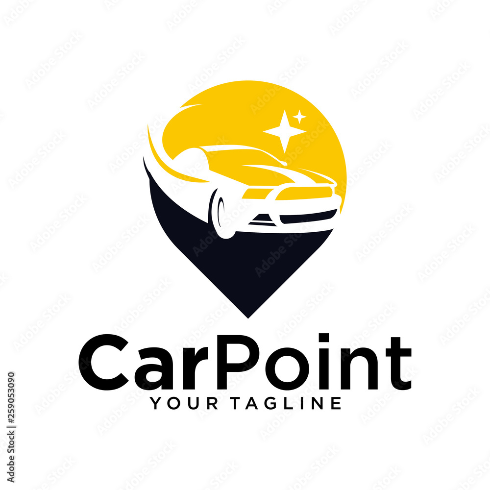 car point logo design template Stock Vector Adobe Stock