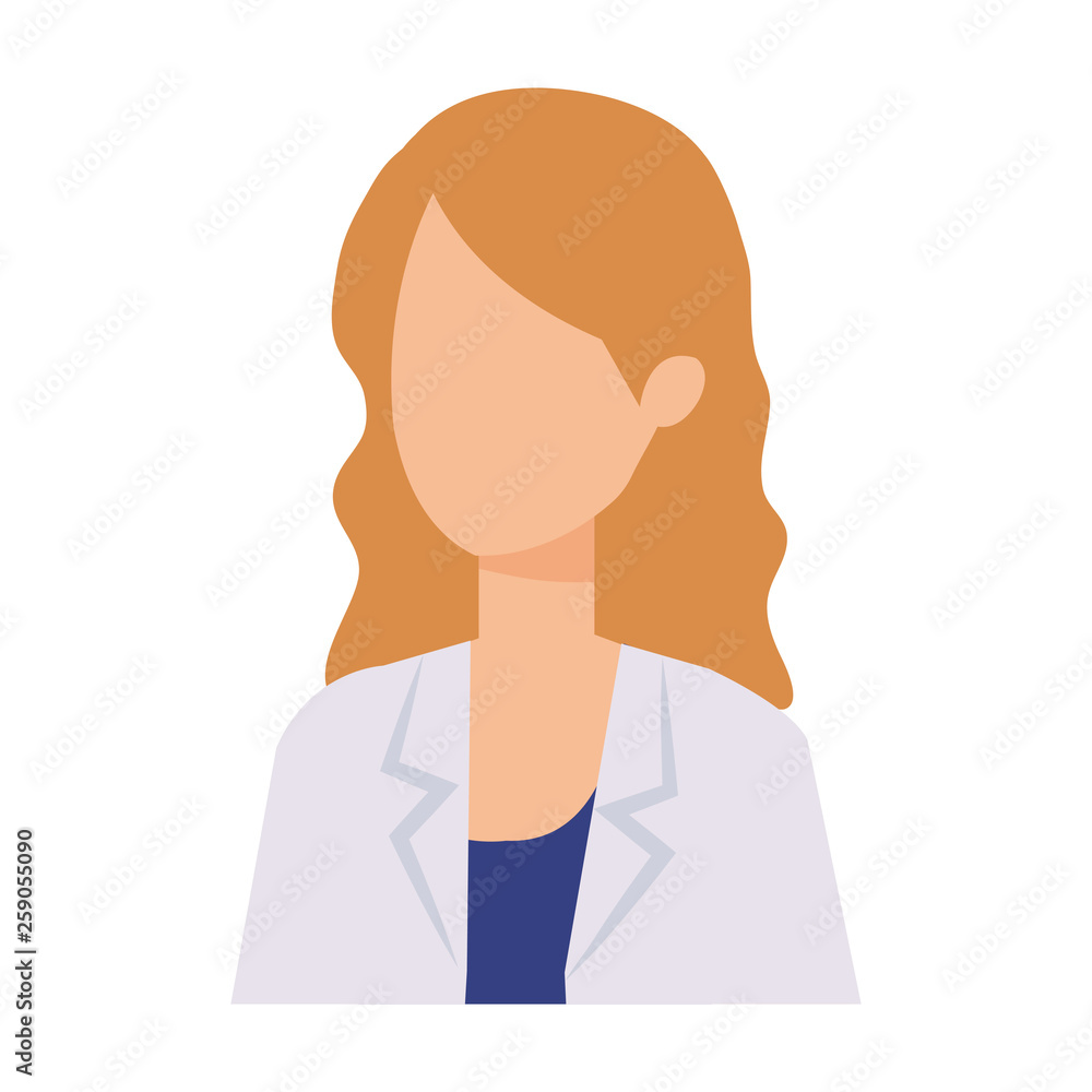 professional female doctor character