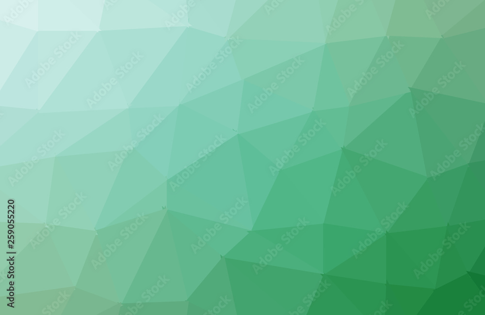 Abstract low poly background of triangles in green colors Abstract low poly background of triangles in green colors