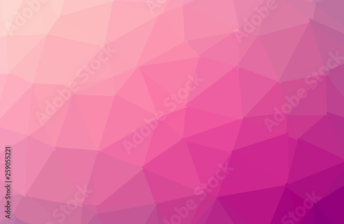 Multicolor pink  yellow  orange geometric rumpled triangular low poly style gradient illustration graphic background. Vector polygonal design for your business.