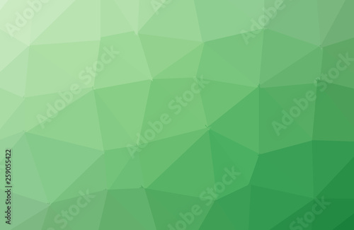 Light green shining triangular background. A sample with polygonal shapes. The textured pattern can be used for background.