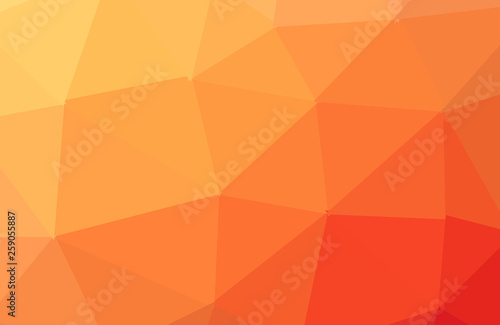 Orange vector abstract textured polygonal background. Blurry triangle design. Pattern can be used for background.