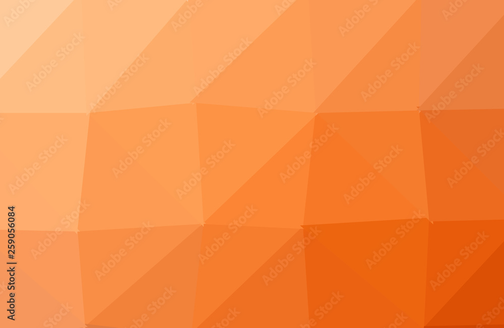 Obraz premium Orange polygonal pattern, which consist of triangles. Geometric background in Origami style with gradient. Triangular design for your business.