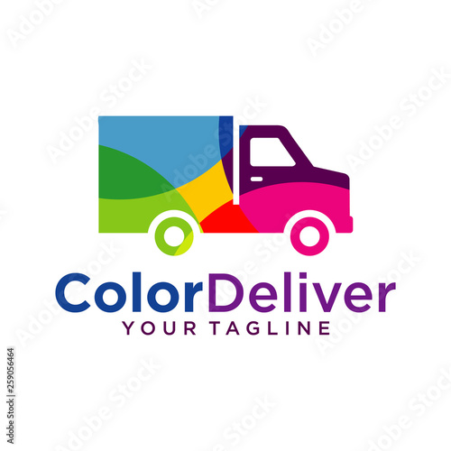 delivery logo design template
