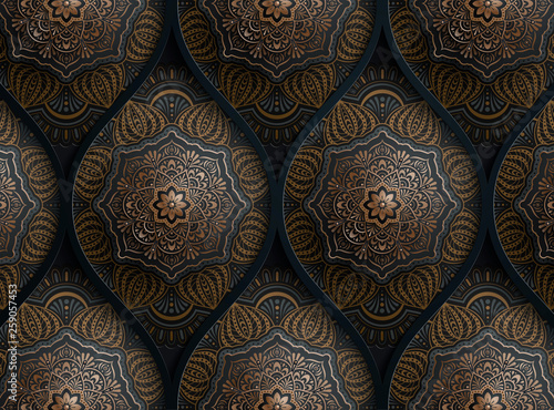 Arabesque motif design background