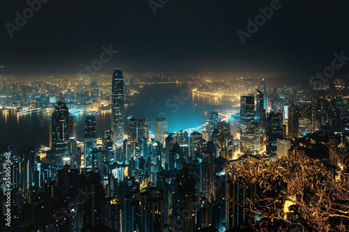 Hong Kong city view from The Peak
