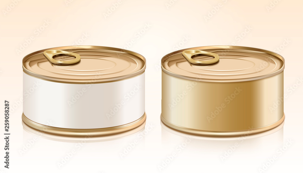 Blank canned mockup Blank canned mockup