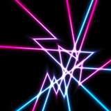 Abstract shiny neon laser lines background
