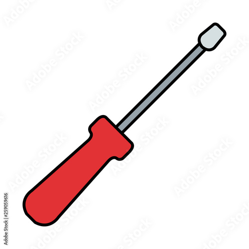 screwdriver tool isolated icon