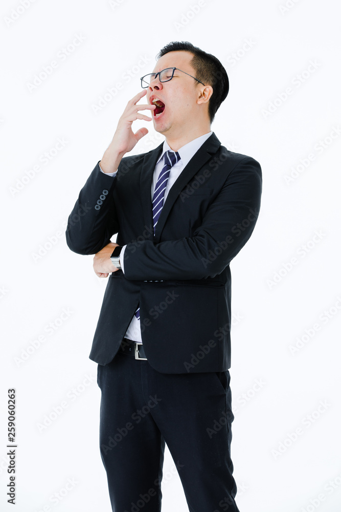 Young man on isolated white background Young man on isolated white background