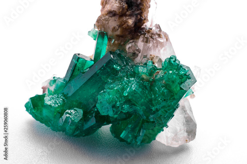 emerald crystals natural gemstone for jewetry , stone hight quality rough raw emerald  photo