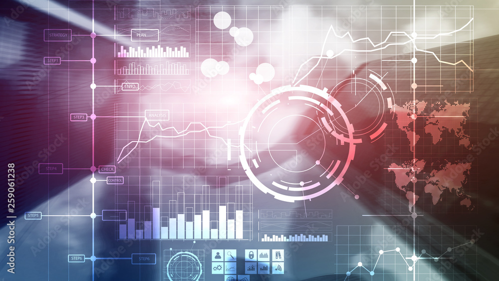 Business intelligence BI Key performance indicator KPI Analysis dashboard transparent blurred background. Business intelligence BI Key performance indicator KPI Analysis dashboard transparent blurred background.
