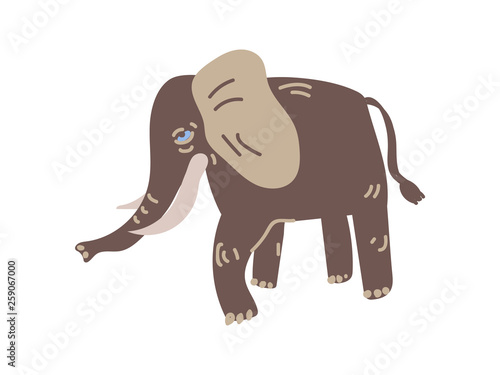 Elephant Wild Exotic African Animal Vector Illustration