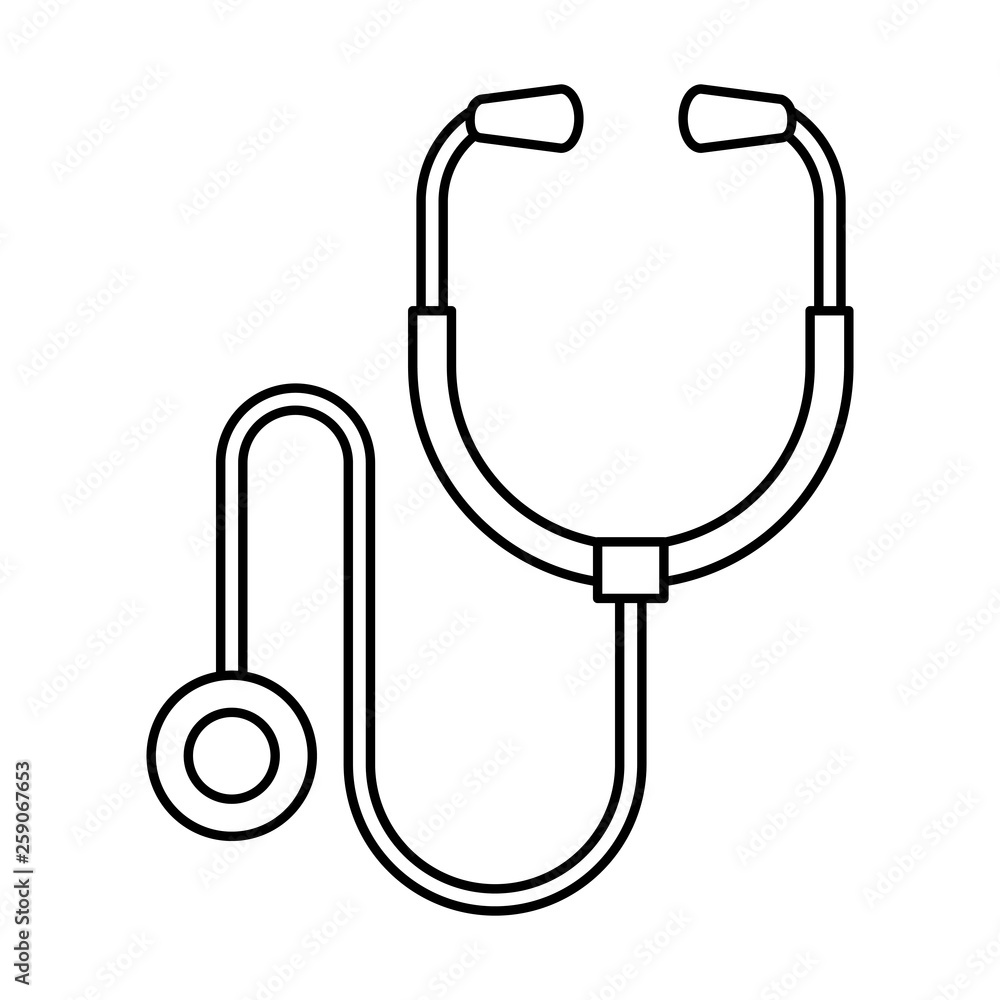 stethoscope medical isolated icon stethoscope medical isolated icon