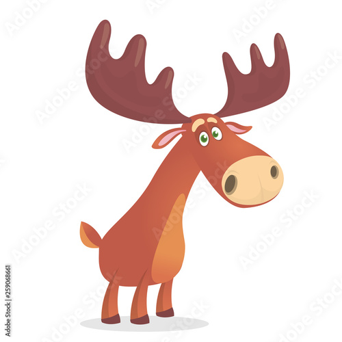 Illustration of the mighty and beautiful forest moose