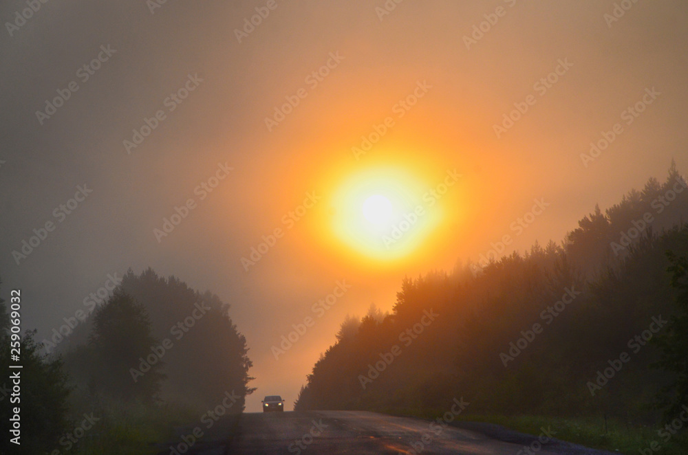 June. At this time in the Urals the sun rises very early – at four o'clock in the morning. June. At this time in the Urals the sun rises very early – at four o'clock in the morning.
