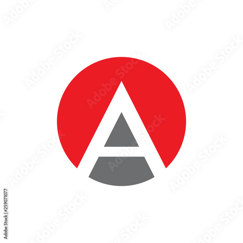 A letter logo design vector template