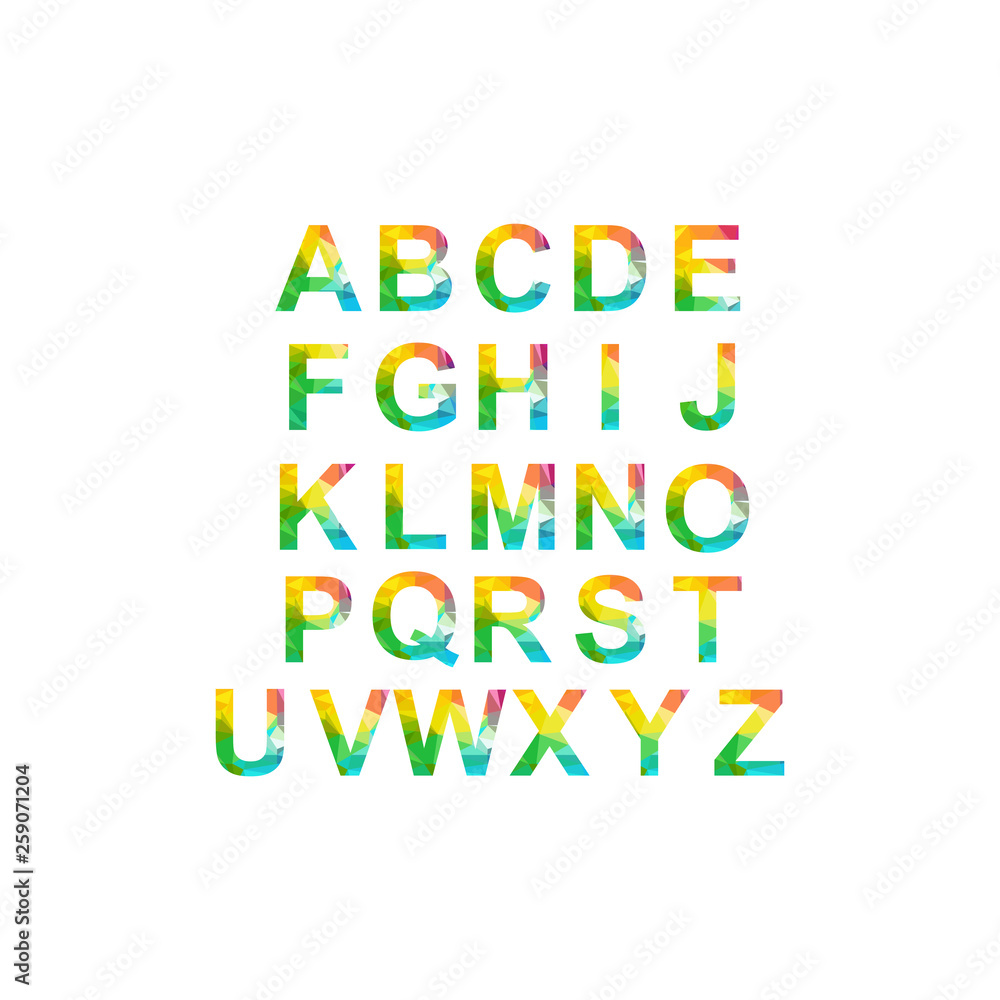 Alphabet design template