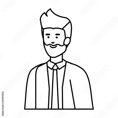 young businessman avatar character