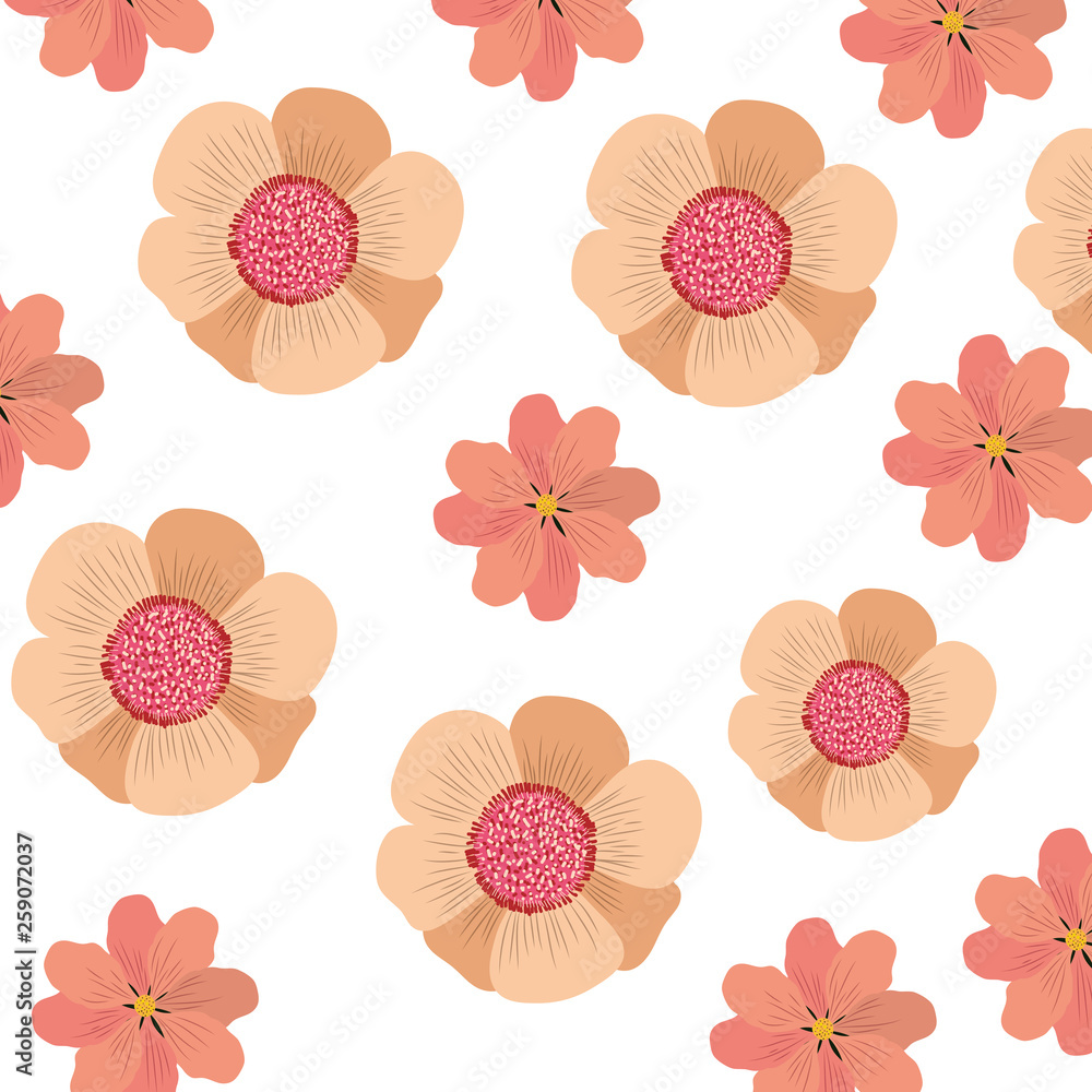 pattern of flowers isolated icon pattern of flowers isolated icon