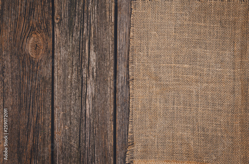 Grunge wood pattern texture background top view. Vintage wooden planks with visible wood texture. Blank photograph with copy space for text