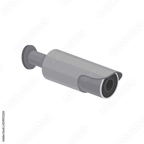 Surveillance camera concept. Video monitoring. Vector illustration.