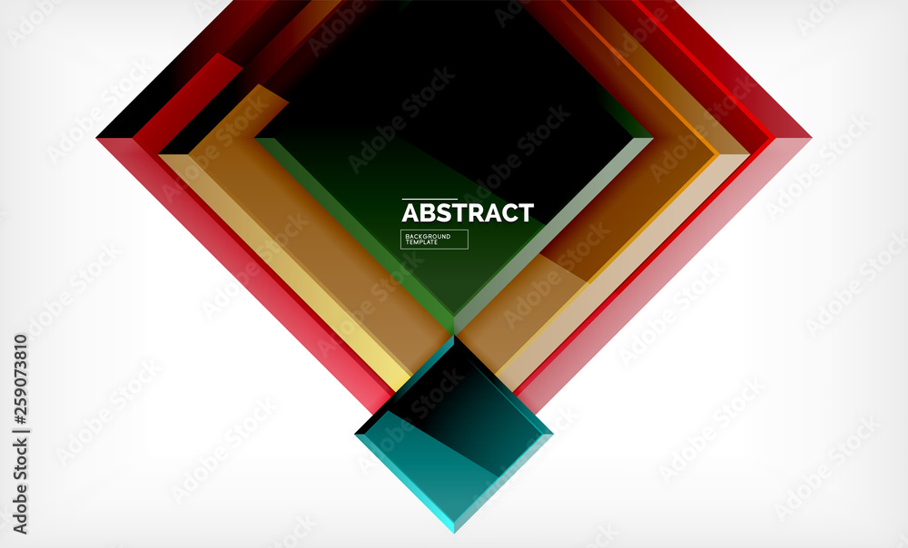 Square geometric background Square geometric background