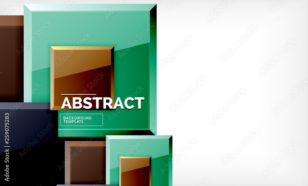 Square geometrical background Square geometrical background
