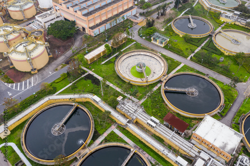 Sewage treatment plant in Hong Kong city