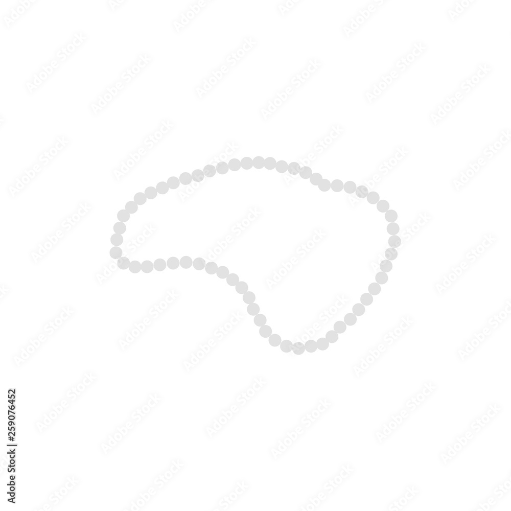 necklace icon in flat style isolated vector illustration on white transparent background necklace icon in flat style isolated vector illustration on white transparent background