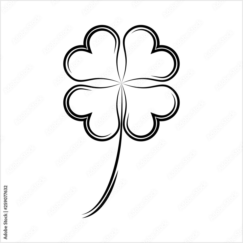 Clover Four Leaf Shamrock Icon Clover Four Leaf Shamrock Icon
