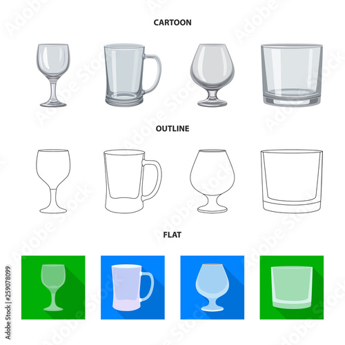 Isolated object of form and celebration sign. Set of form and volume vector icon for stock.