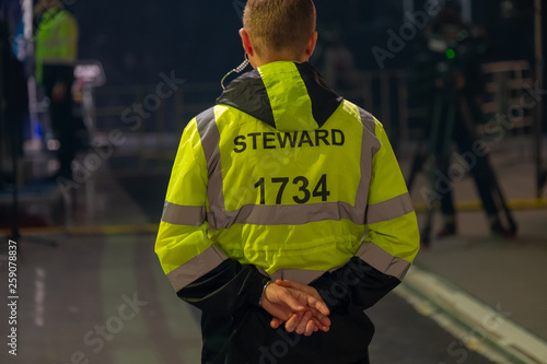 Steward works at an event photo