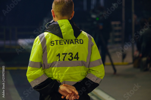 Steward works at an event photo