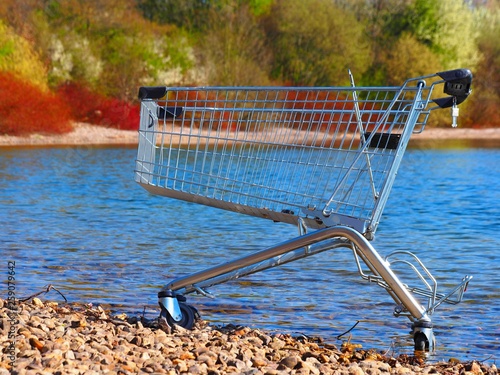 Obraz na płótnie Schöner Einkaufen am See