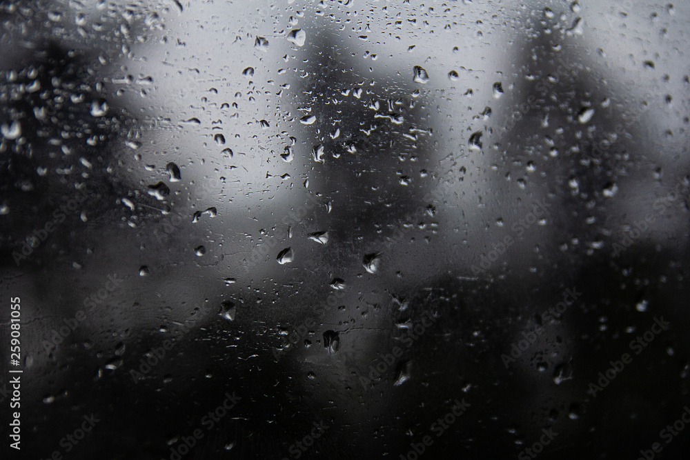 raindrops on the glass raindrops on the glass