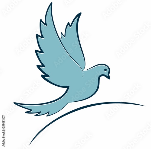 Symbol of flying bird.