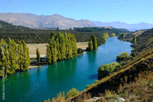 Clutha River near Wanaka  Otago  New Zealand