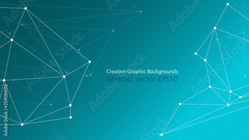 Global connection technology modern design, triangular vector concept