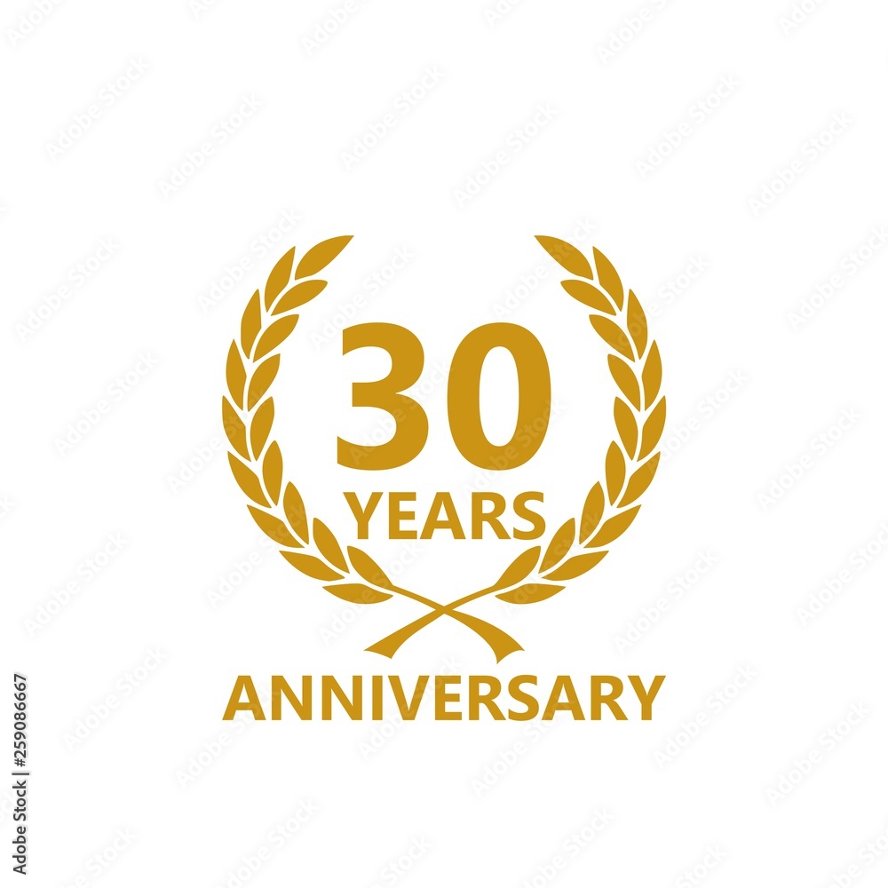 Anniversary icon. Anniversary decoration template Anniversary icon. Anniversary decoration template