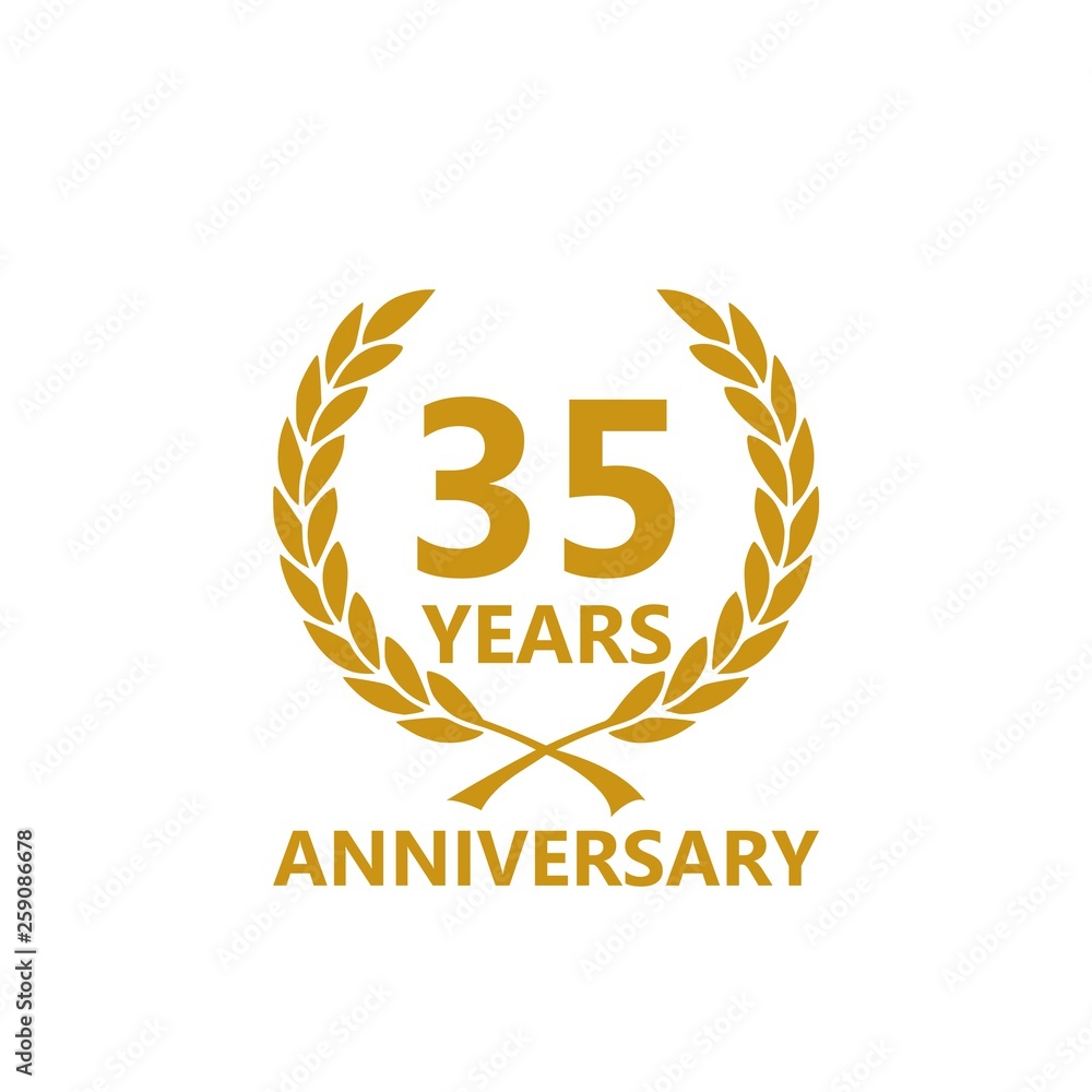 Anniversary icon. Anniversary decoration template Anniversary icon. Anniversary decoration template