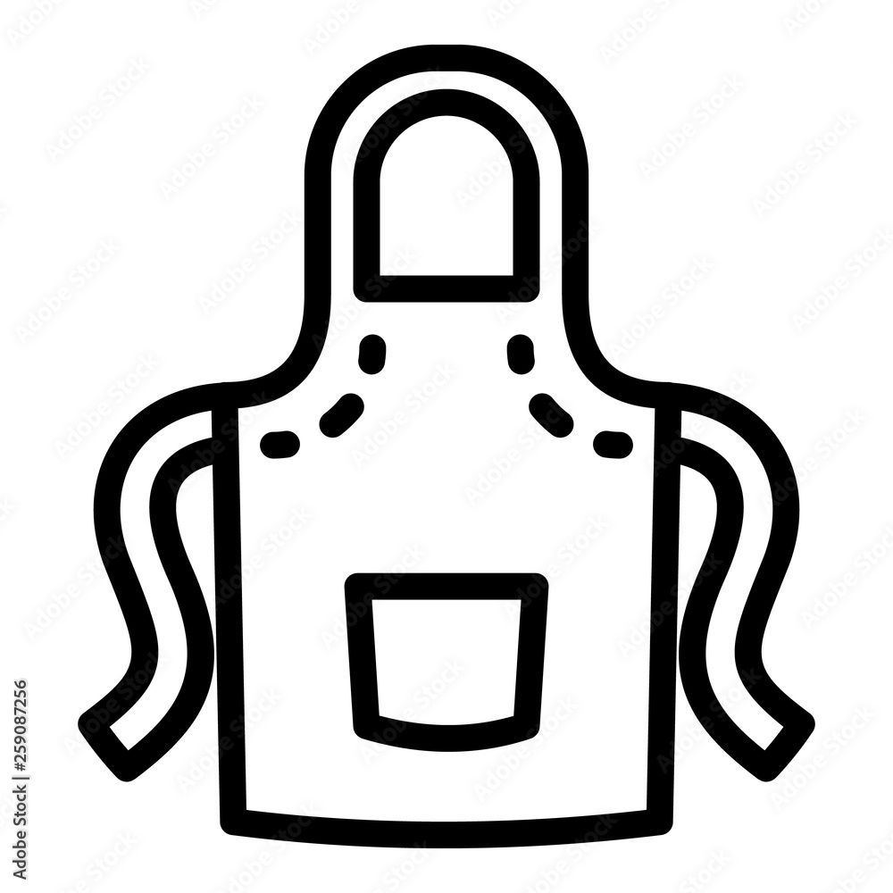 Anvil apron icon. Outline anvil apron vector icon for web design isolated on white background Anvil apron icon. Outline anvil apron vector icon for web design isolated on white background