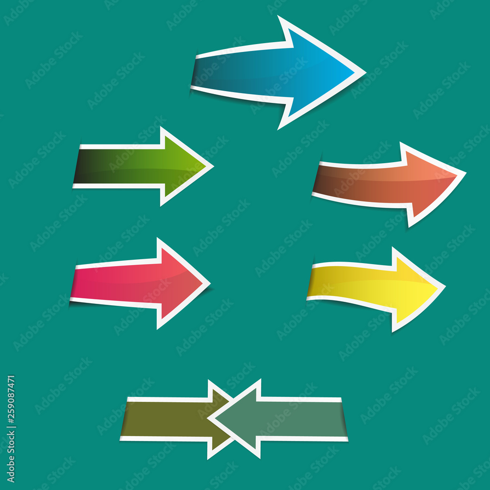 Colorful arrows sticker Colorful arrows sticker