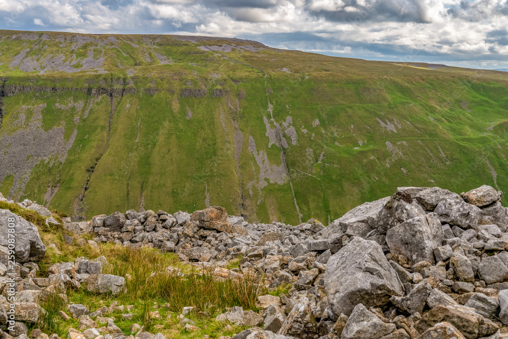 North Pennine landscape at the High Cup Nick in Cumbria, England, UK North Pennine landscape at the High Cup Nick in Cumbria, England, UK